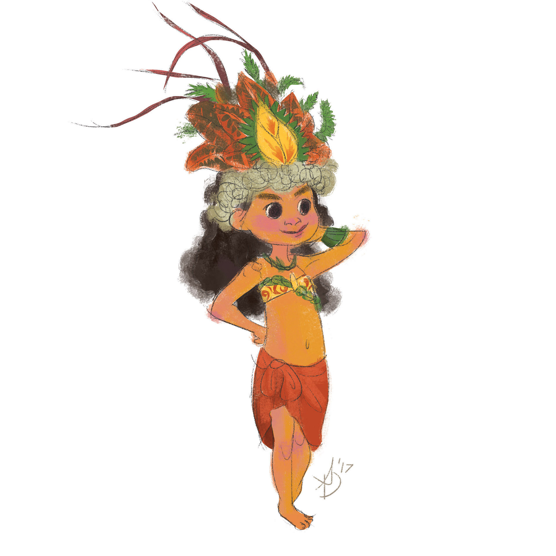 Tiny dancer (Tahitian girl)