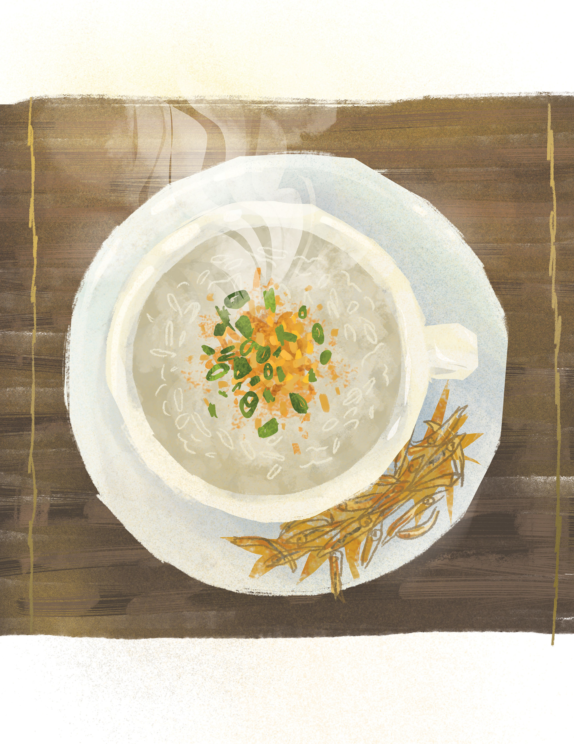 Arroz Caldo (Chicken rice soup)