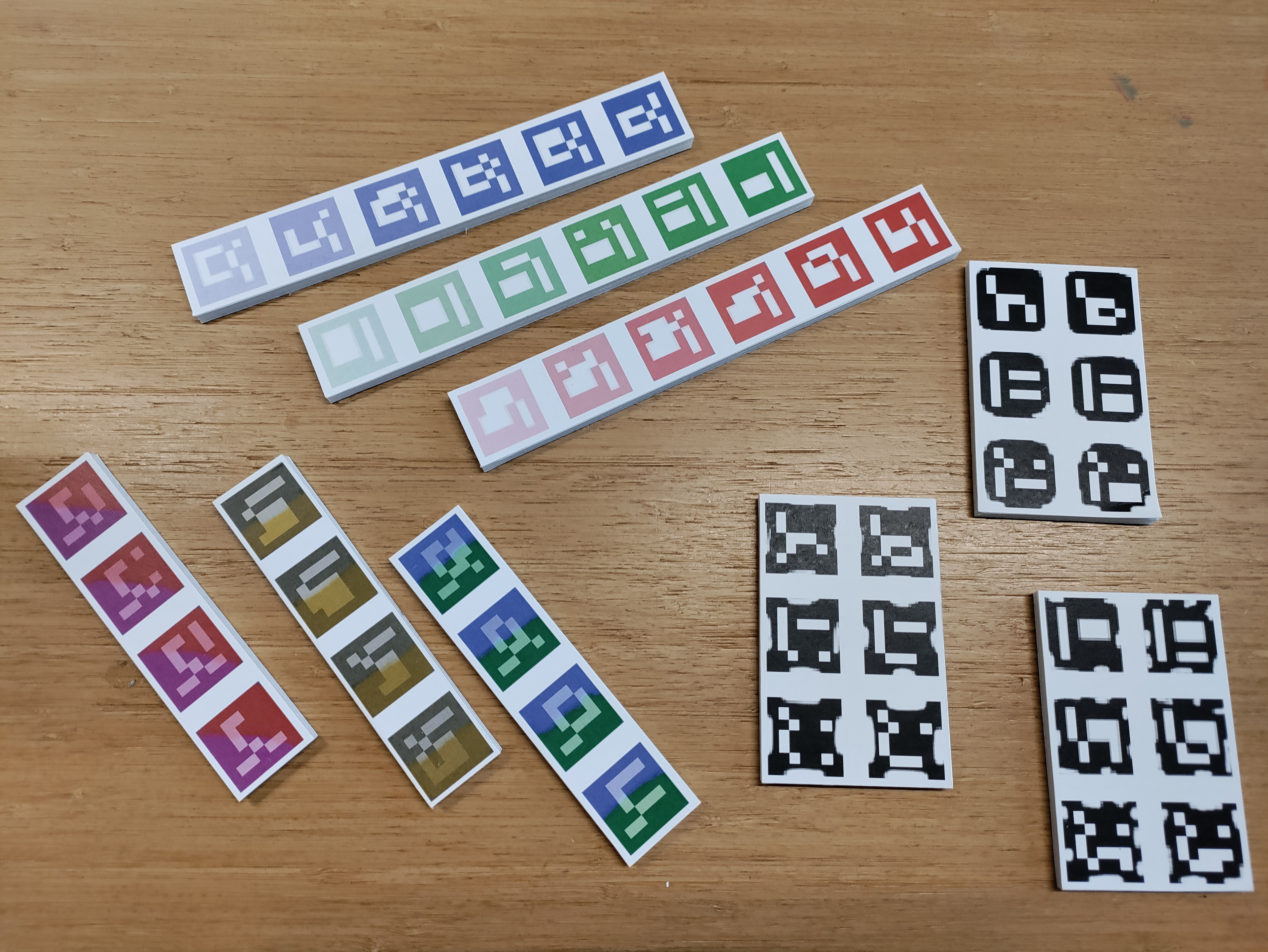 Various test markers.