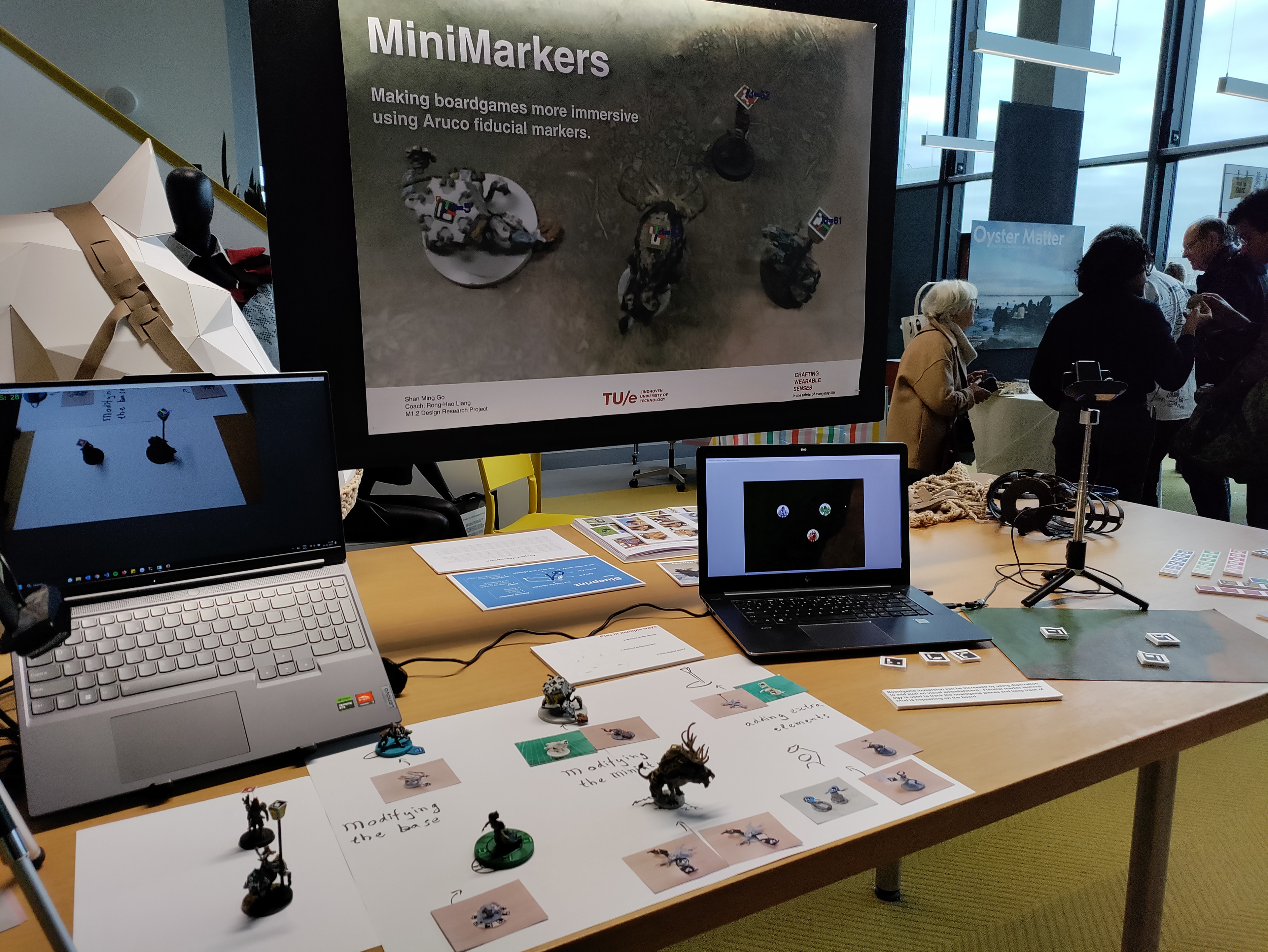 My table at the end of term project market.