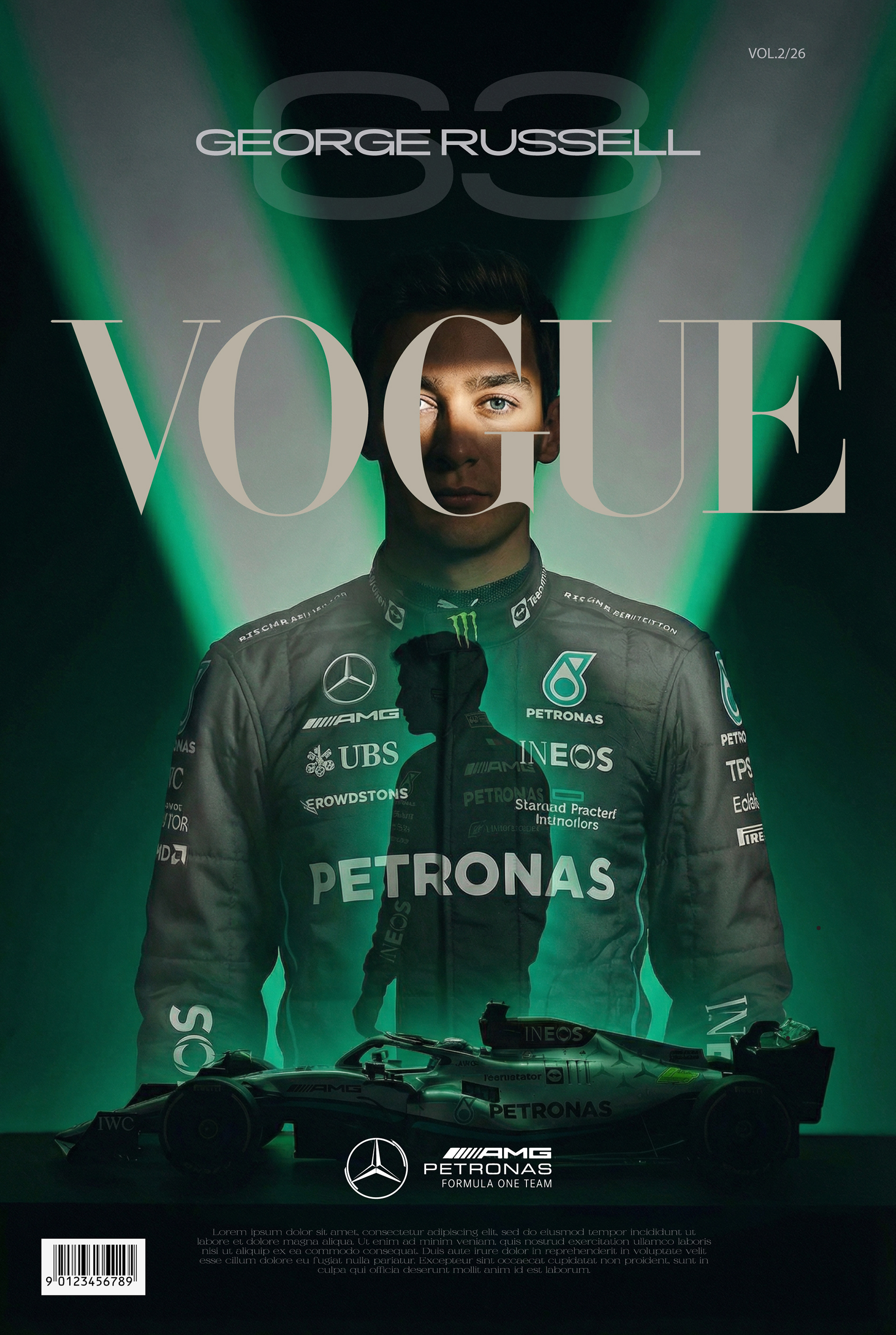 VOGUE X F1 : GEORGE RUSSELL (Concept Design)