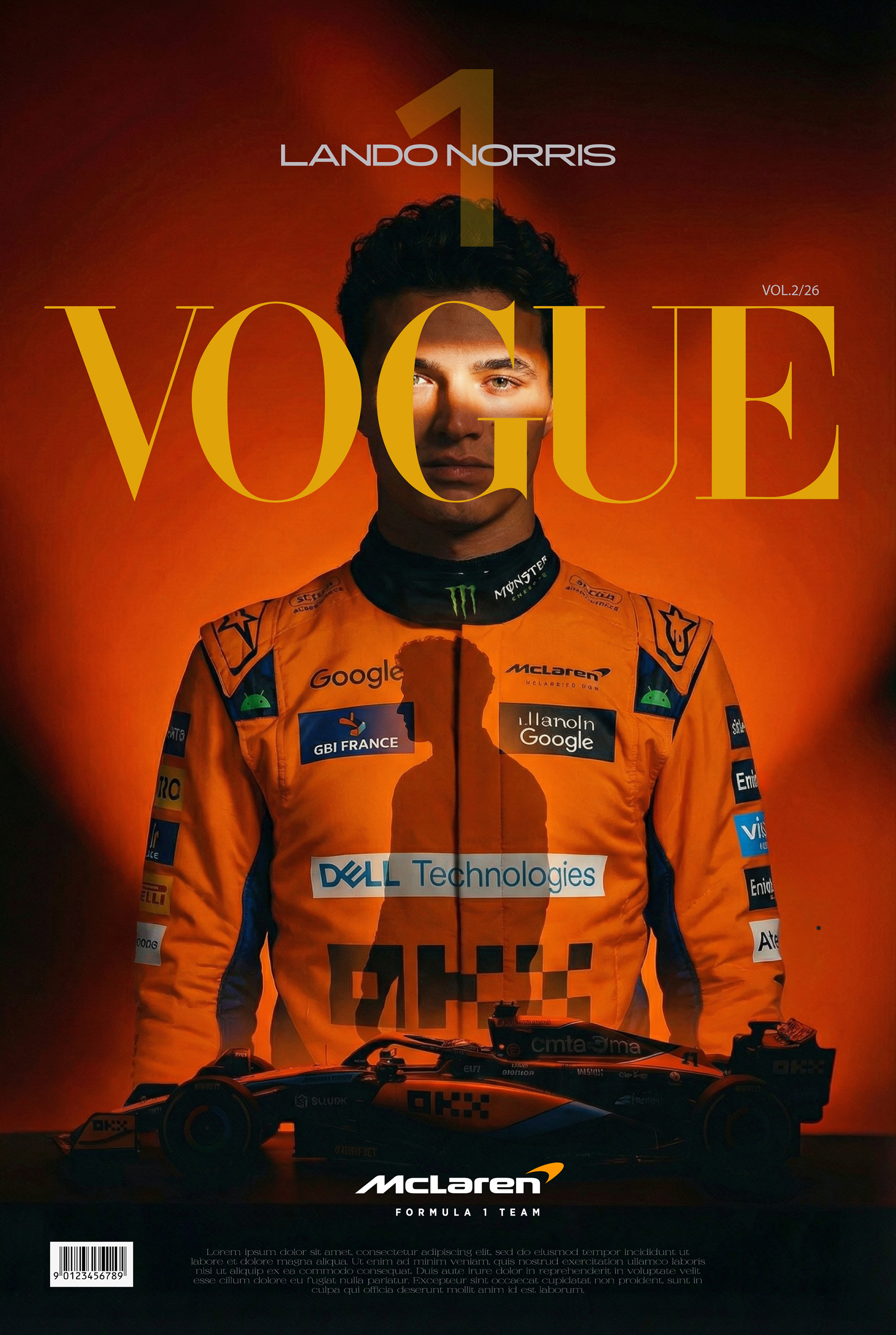VOGUE X F1 : LANDO NORRIS (Concept Design)
