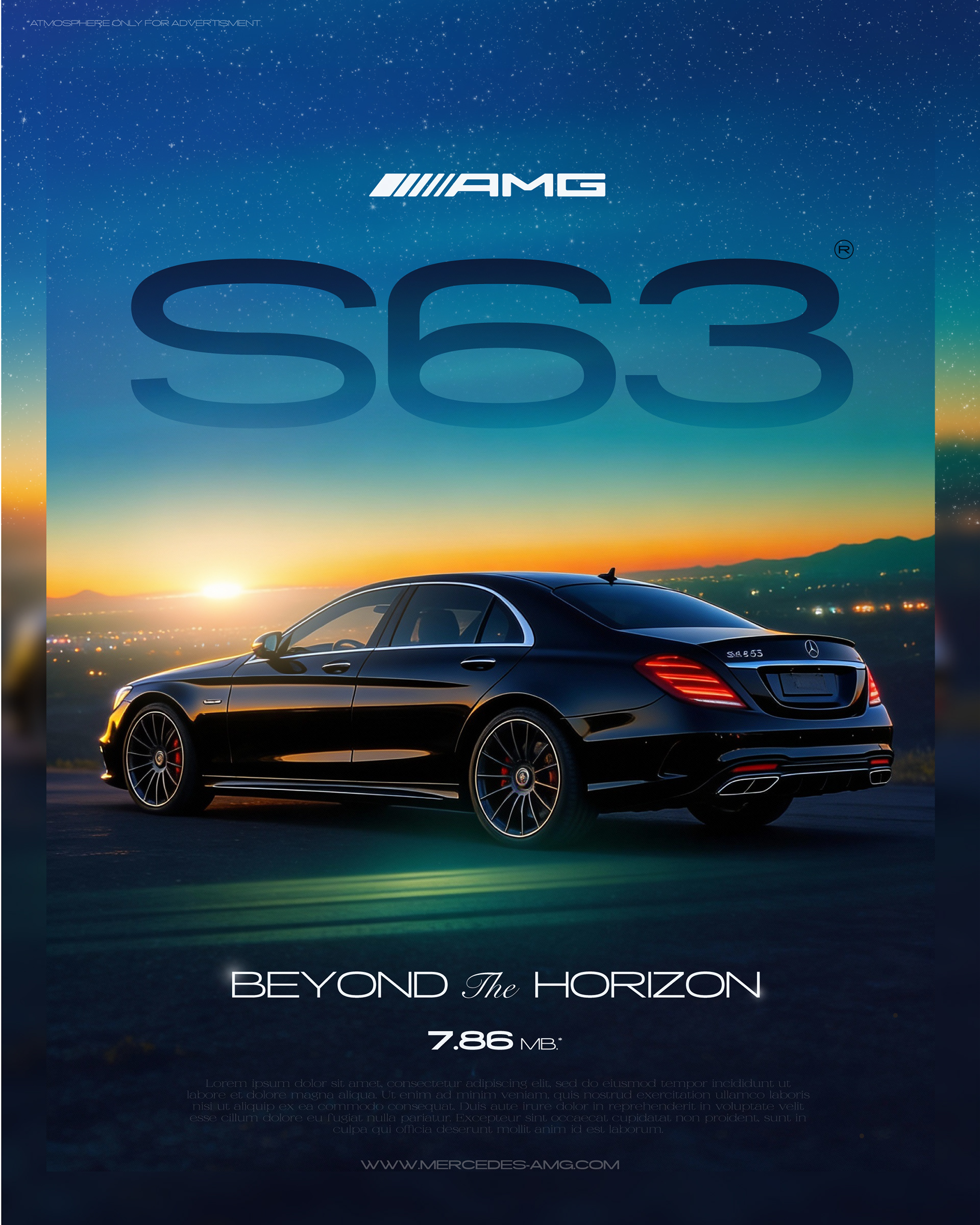 MERCEDES AMG S63 : BEYOND THE HORIZONE (MOCK-UP)