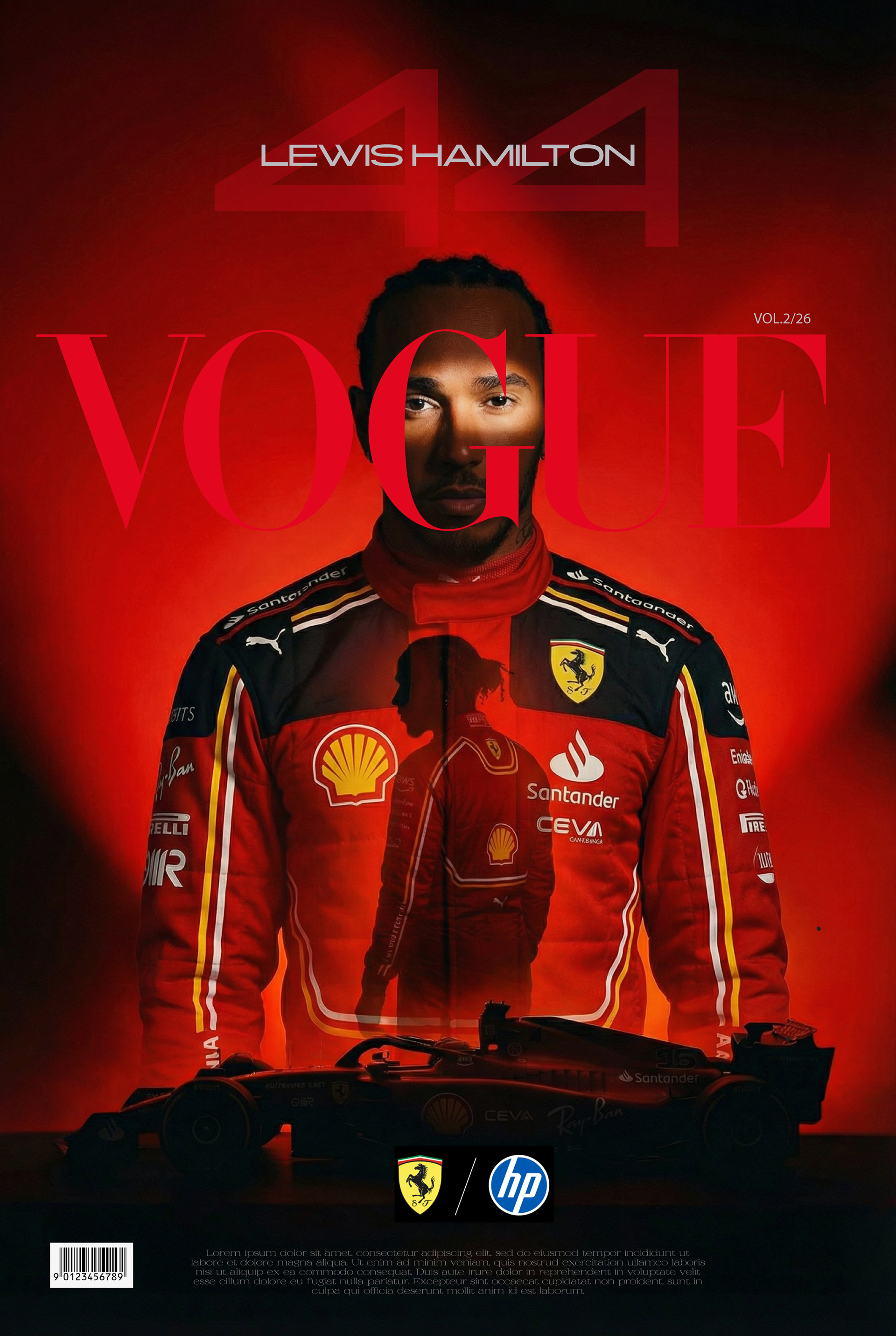 VOGUE X F1 : LEWIS HAMILTON (Concept Design)