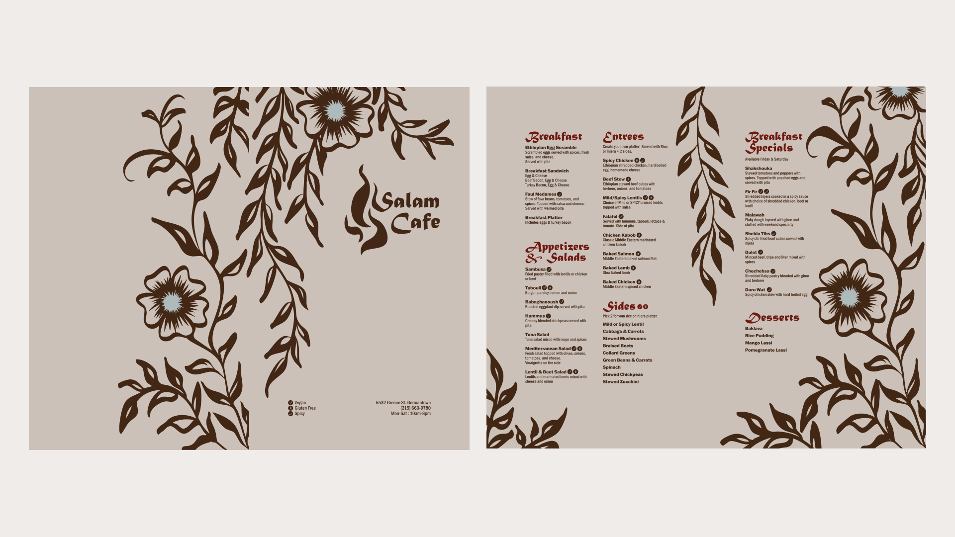 Menu Flats