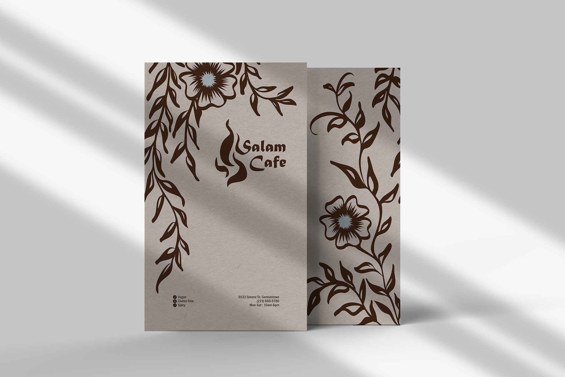 Menu Mockup (Photoshop)