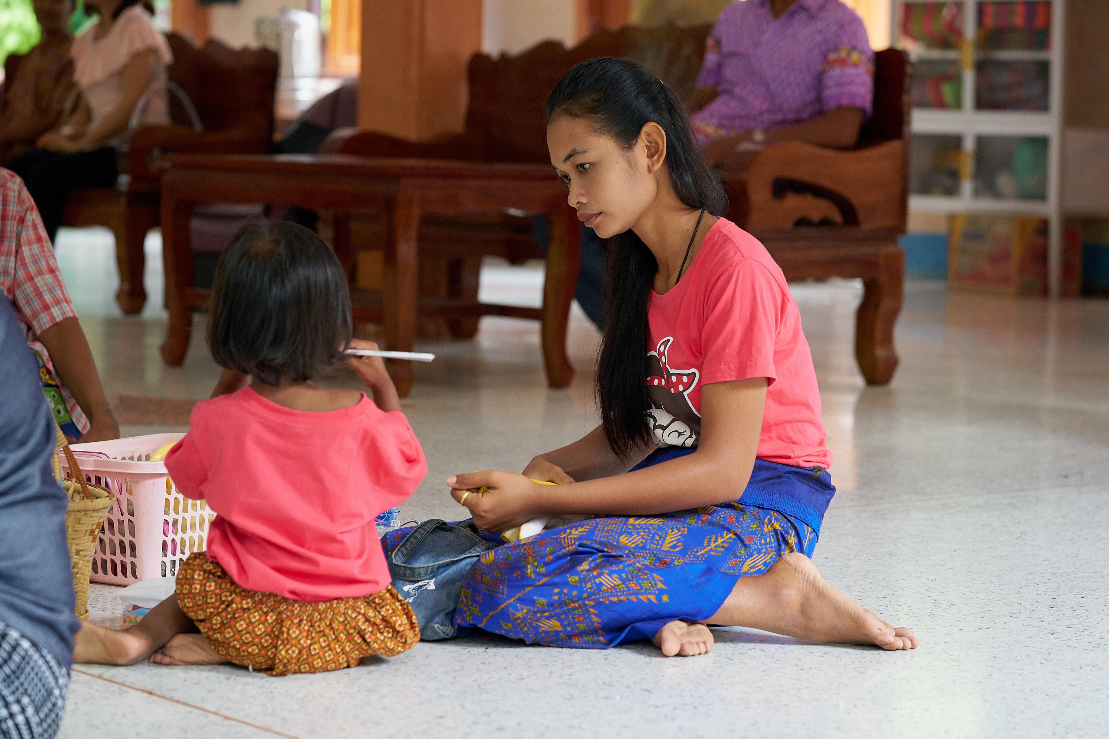 In the temple Wat Tacau