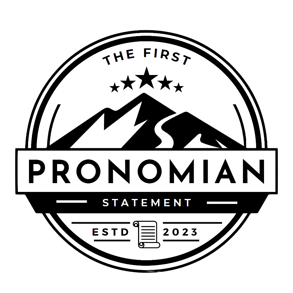 First Pronomian Statement Logo