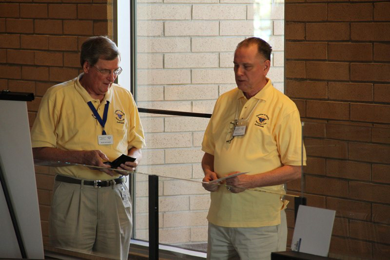 Russ Mosser (left) and President Dallas Dixon have been two of the driving forces