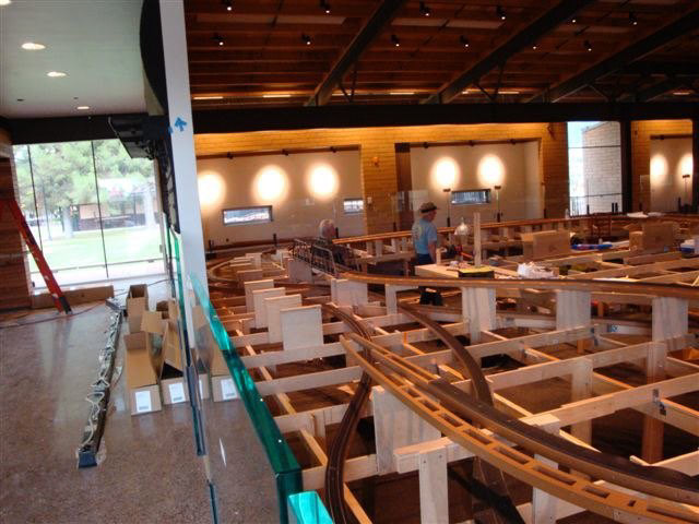 Stubs of the sub-roadbed await the under-arch bridge that is coming.