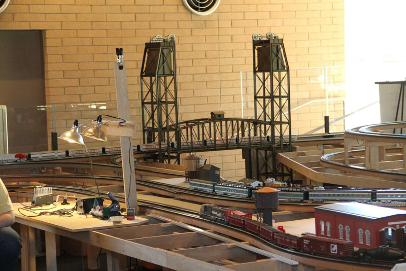 he bridge stood guard across the entry as buildings were added.