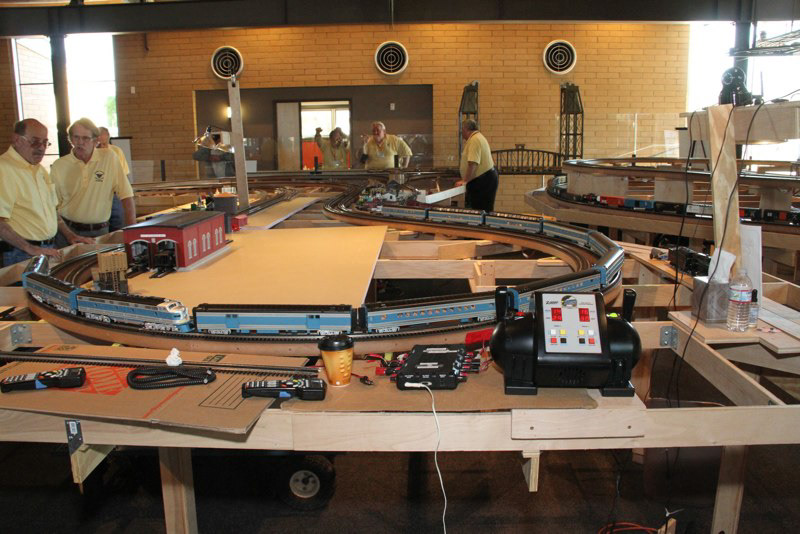 One of the two transformers that will be running seven trains on four tracks during.