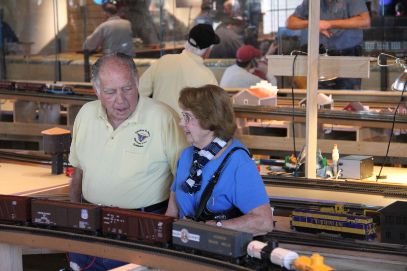 Bob Field shares this moment with his wife Dee.  Bob is there at least five days a week
