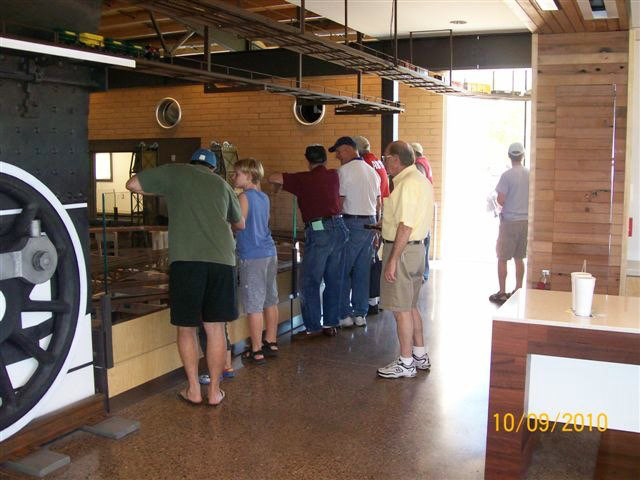 Bill Rodgers runs trains from behind our guests.