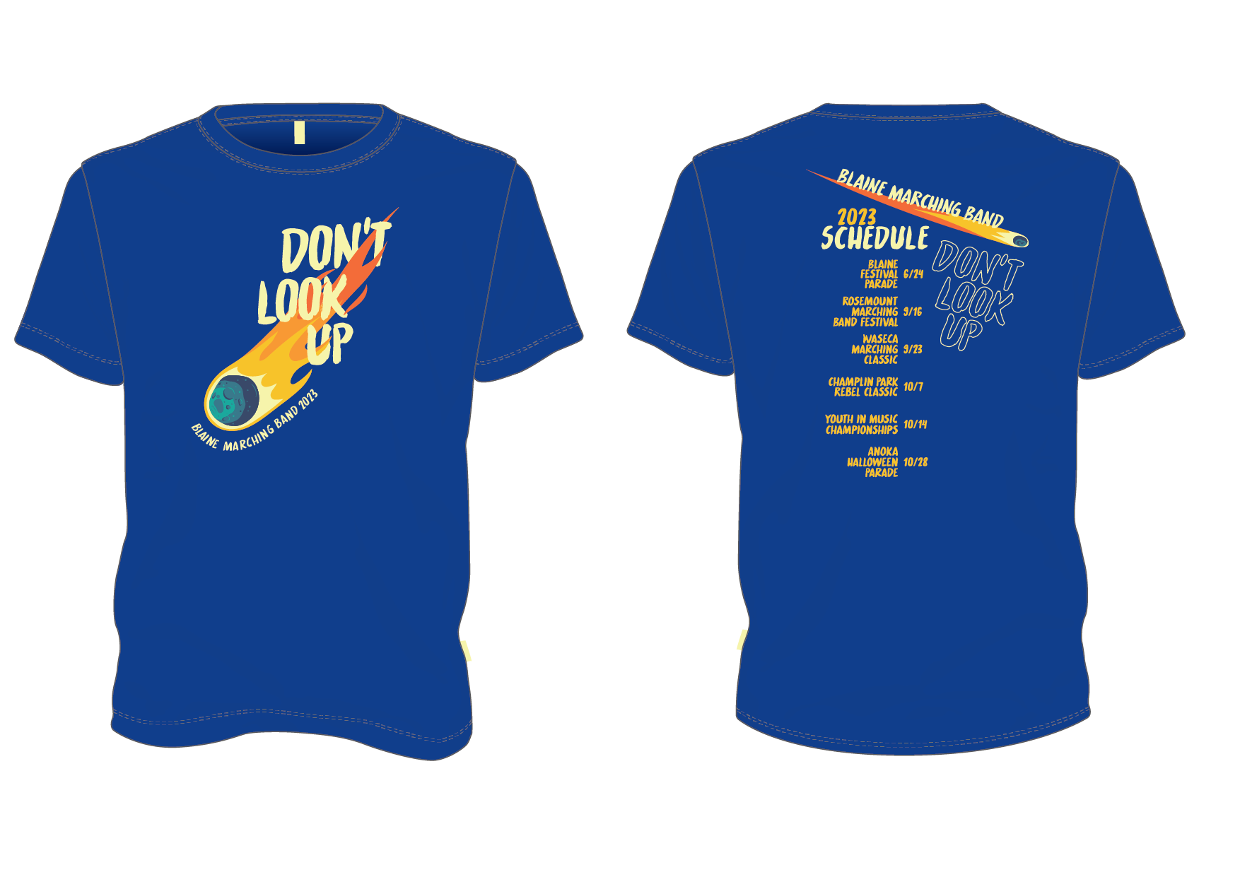 blaine marching band 2023 show shirt