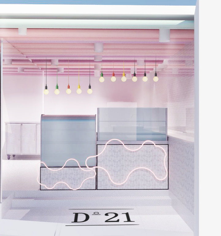 Concept render of the display cabinet