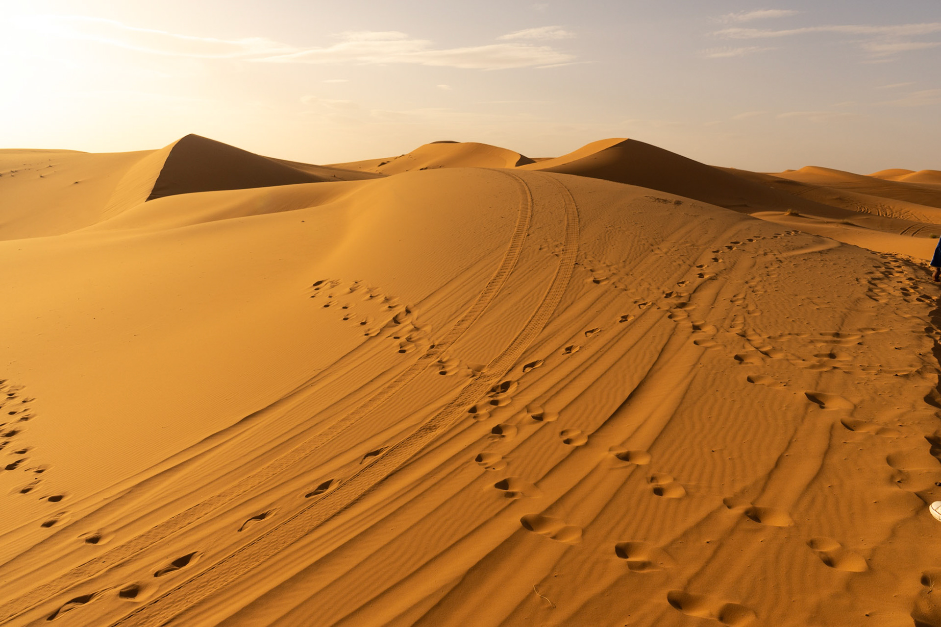 footsteps in the sand