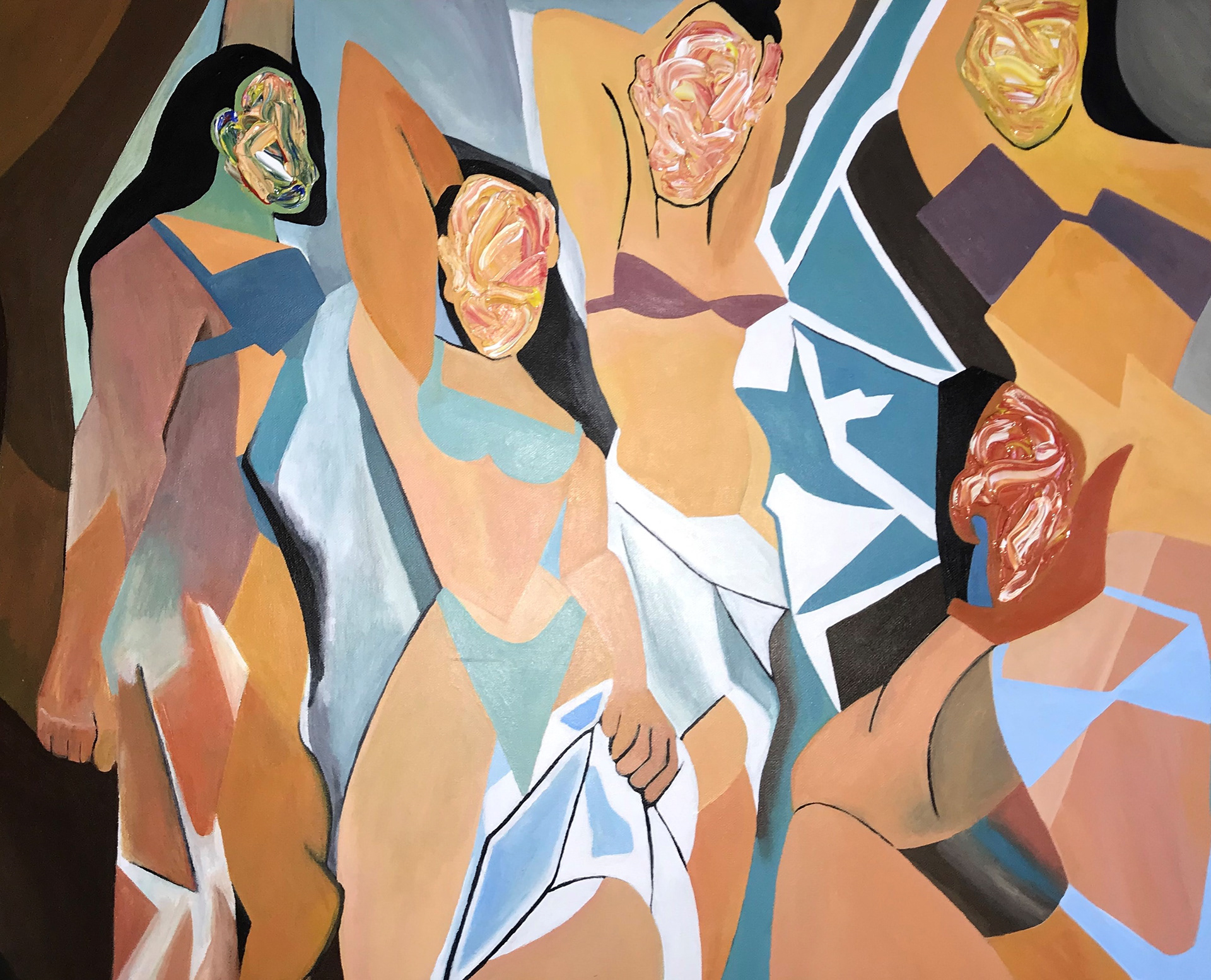 Appropriation of Pablo Picasso's "Les Demoiselles D'Avignon"