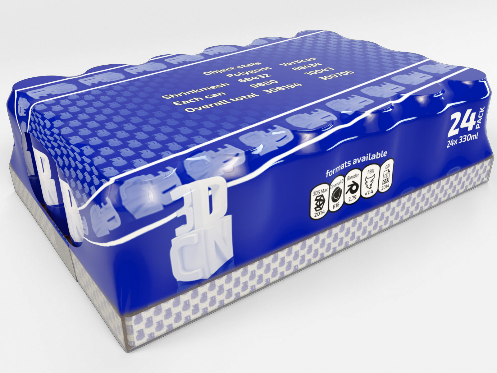 24 pack 330ml card tray base