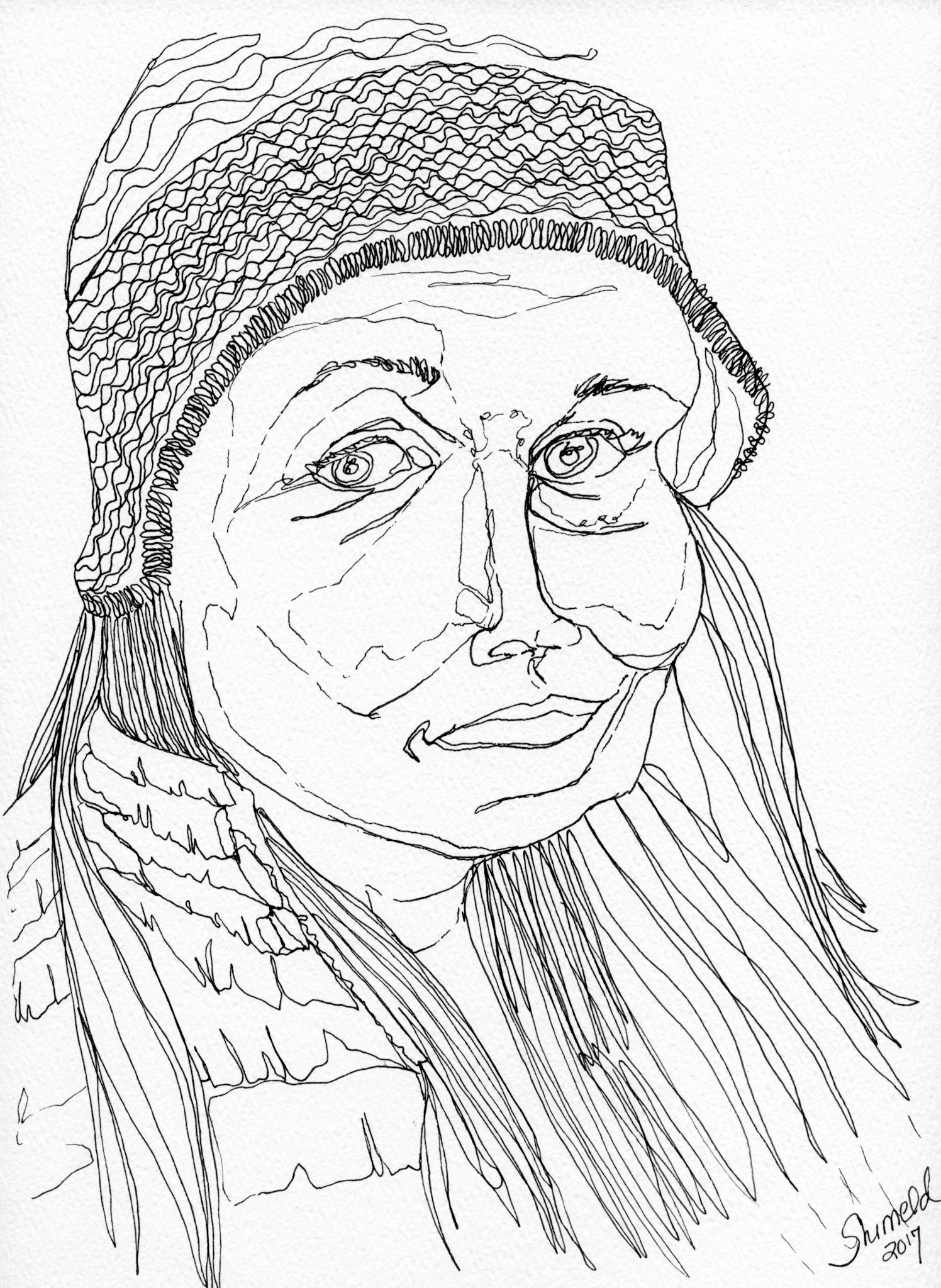 CHARLEEN, Pen and Ink, NFS.