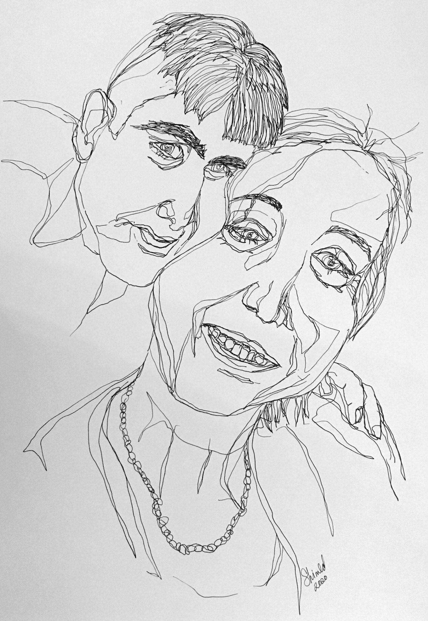 KARA AND SON, Pen and Ink, NFS
