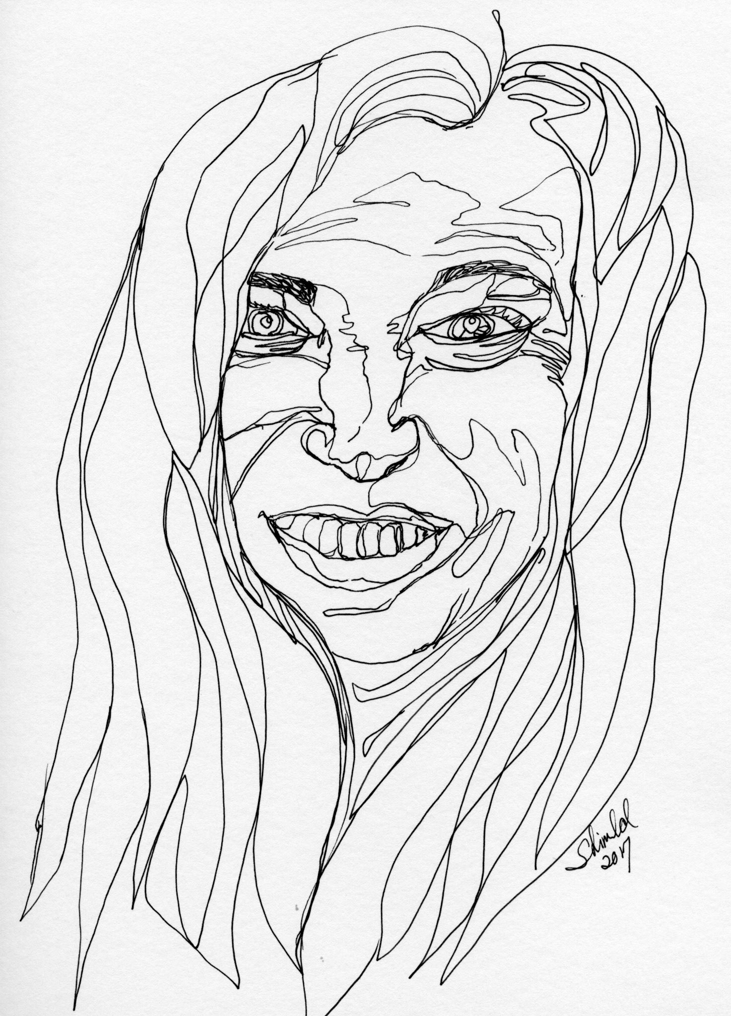 SUSANA, Pen and Ink, NFS.