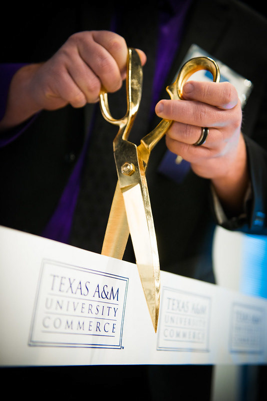 The smallest details weren't so small. Every decision was intentional, down to the ribbon for the ceremonial ribbon cutting. Guests and alumni asked to take a piece of the ribbon which was an unexpected bonus.