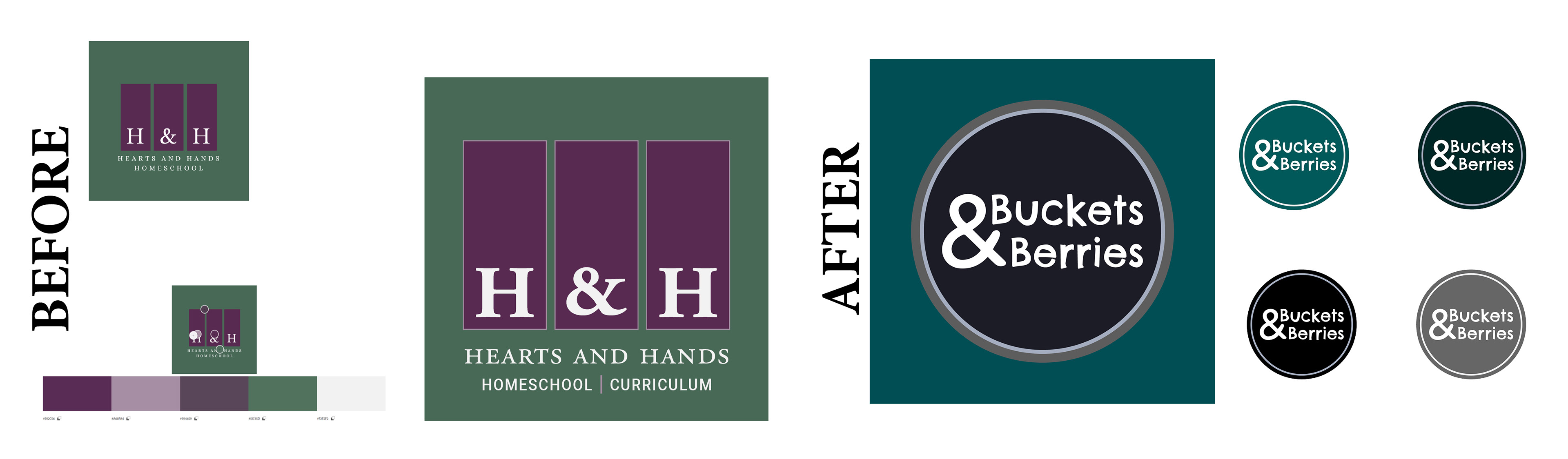 Before and After of the Client's Business Branding