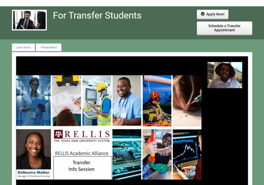 This is a sample screen grab of a video in play-mode on the PlatformQ site.