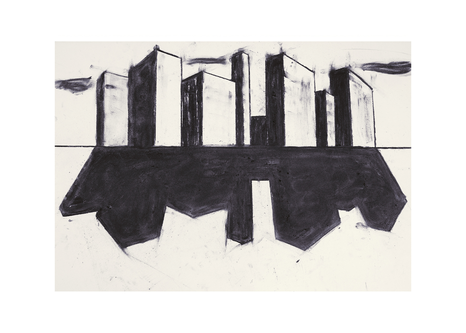 Tekening uit "De torens van Beiroet"