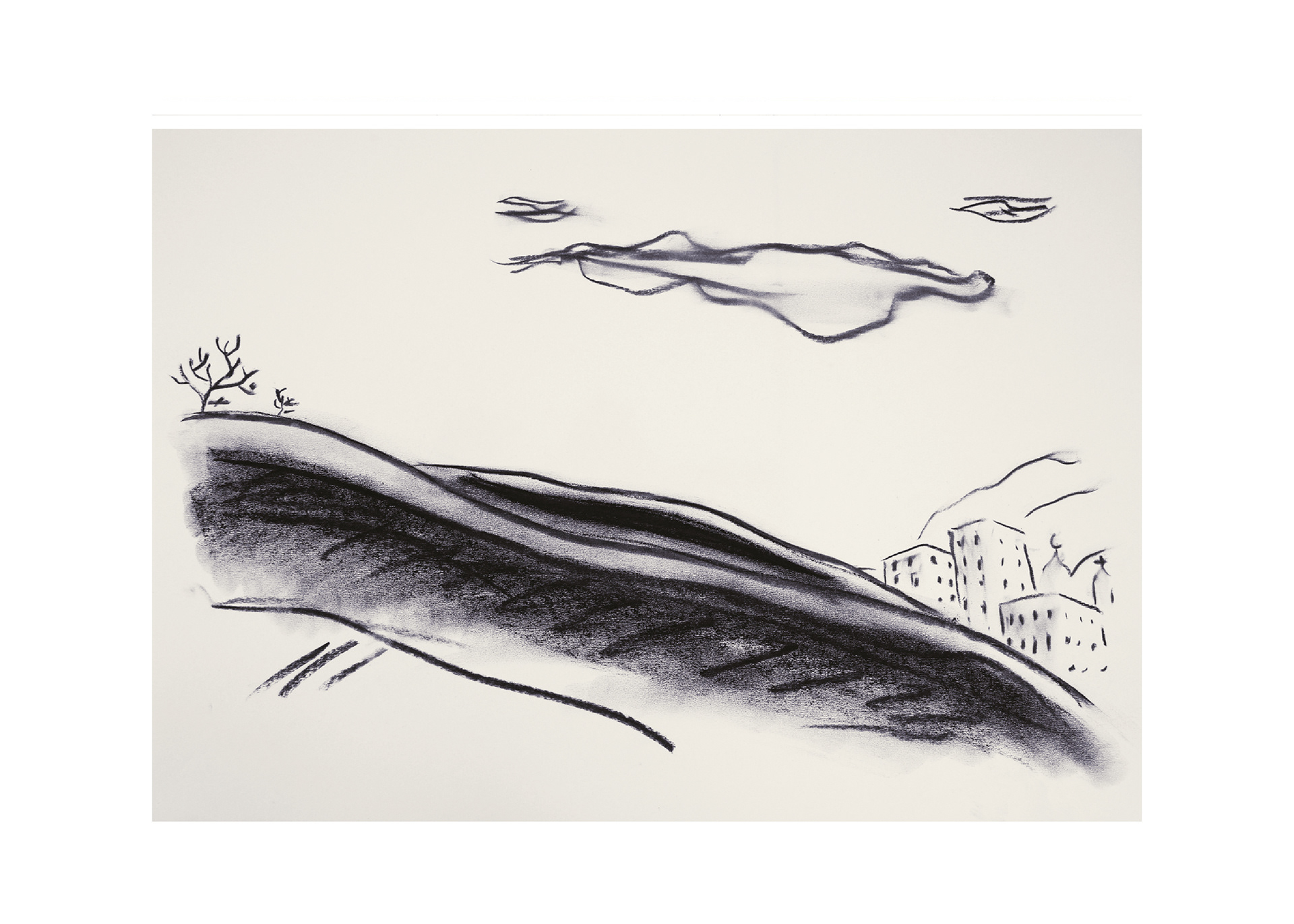 Tekening uit "De torens van Beiroet"