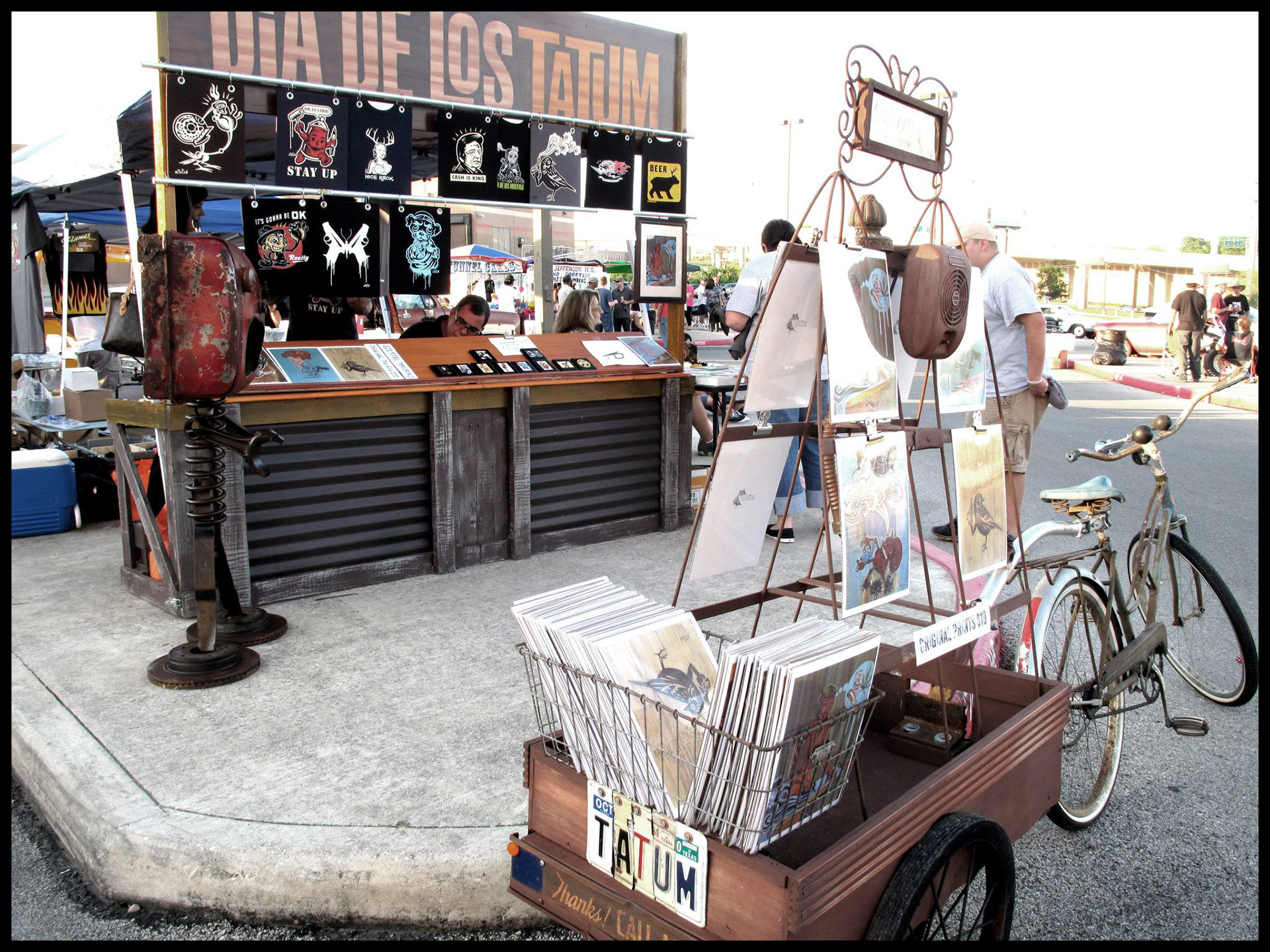 Booth waaaay back before store!
