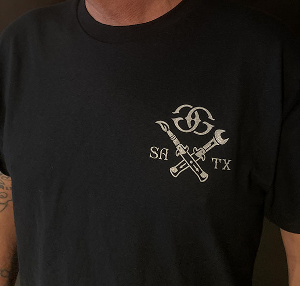 Greaser Gallery Front Tee Logo