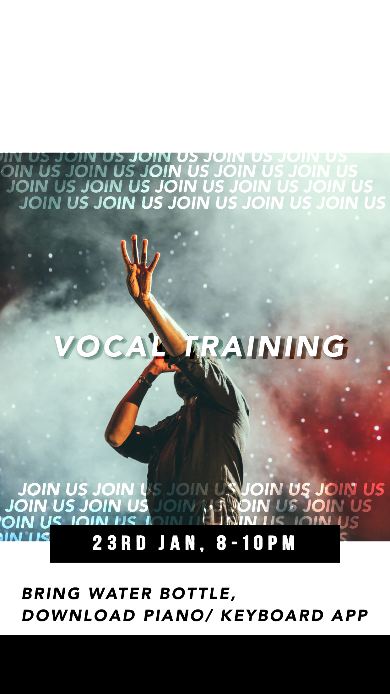 Instastory Post For vocal Training