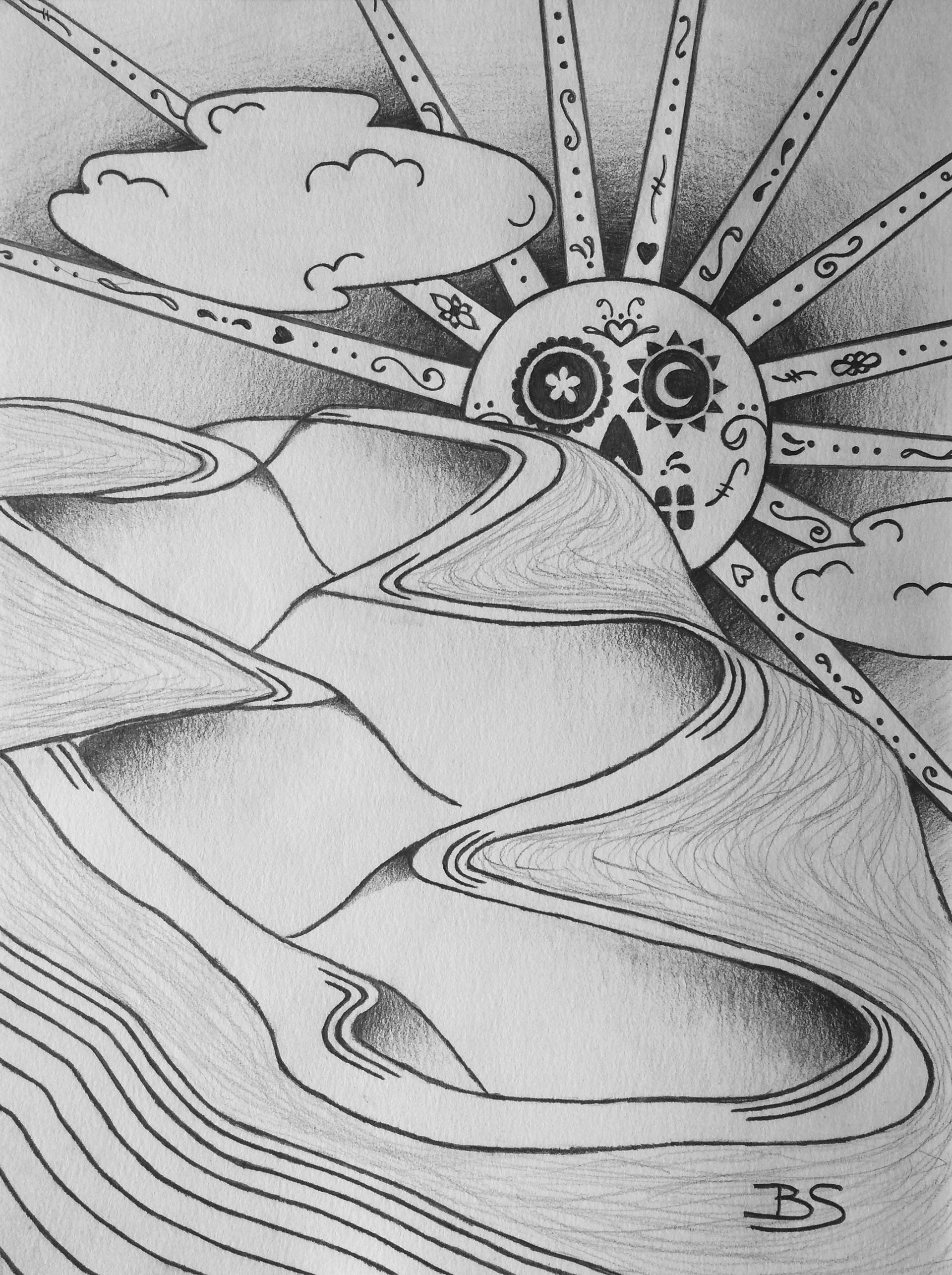 Seylynn Skate Park - pencil on paper