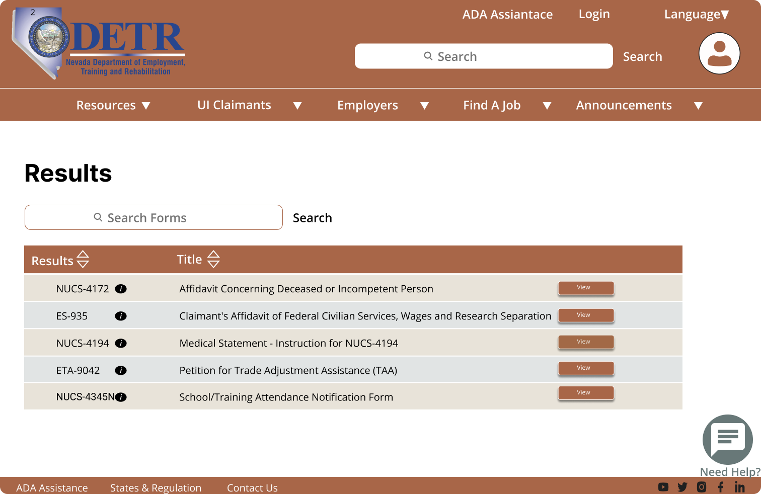 Resources Forms