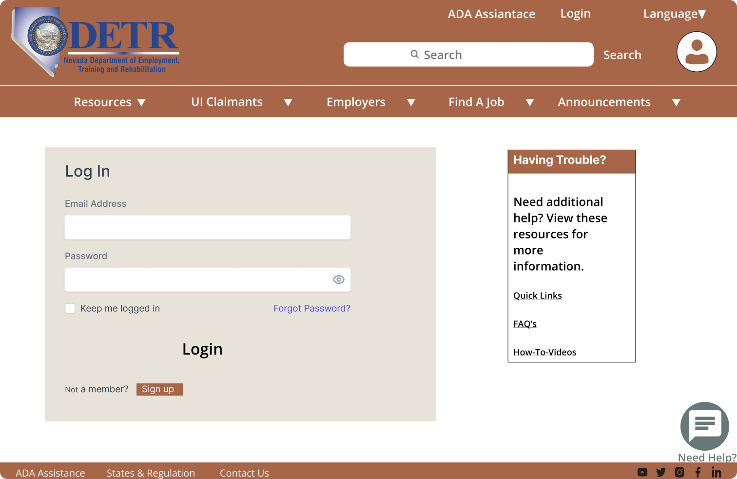 Login Page