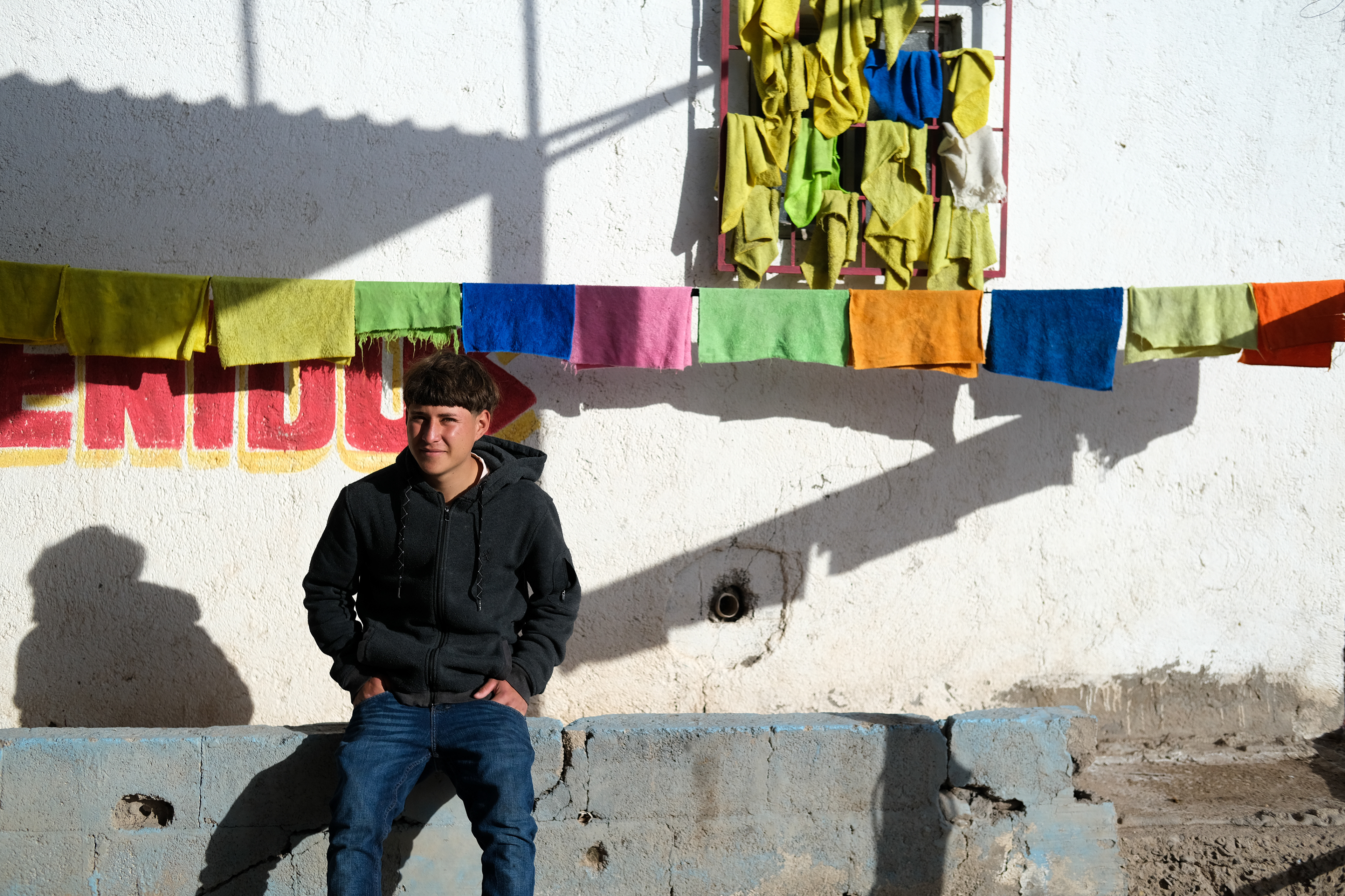 Enrique at the car shop. Palomas, Chihuahua