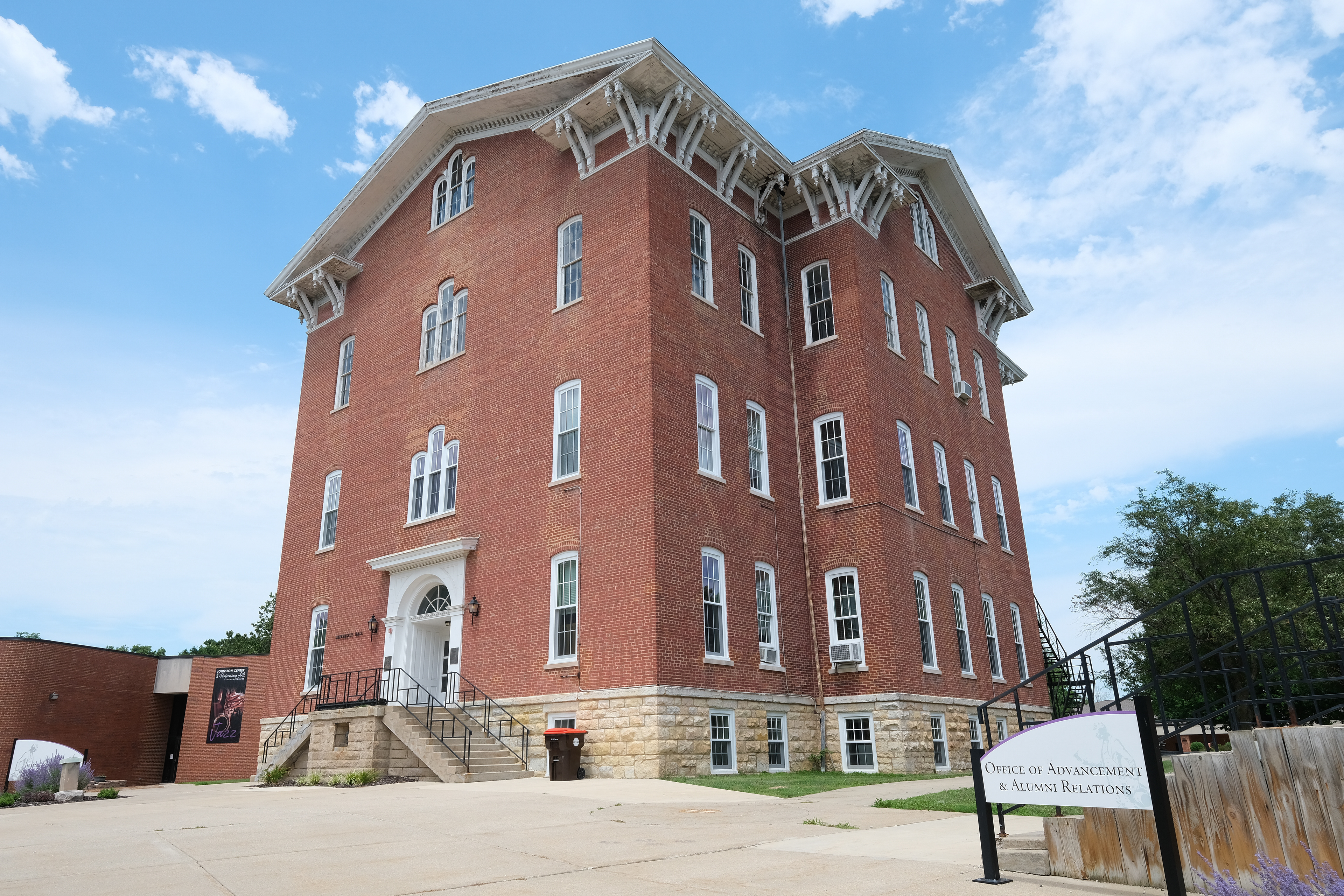 University Hall on the Lincoln College campus was built in 1865 and is on the National Register of Historic Places.