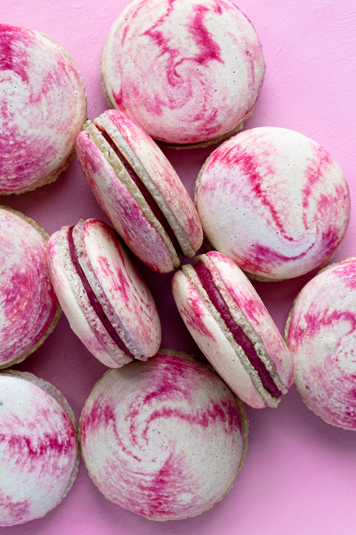 Kleurrijke fotografie macarons food