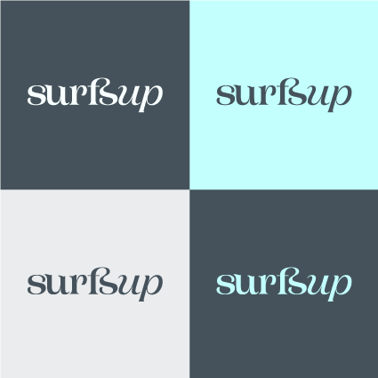 SurfSup Cafe Logo Variations