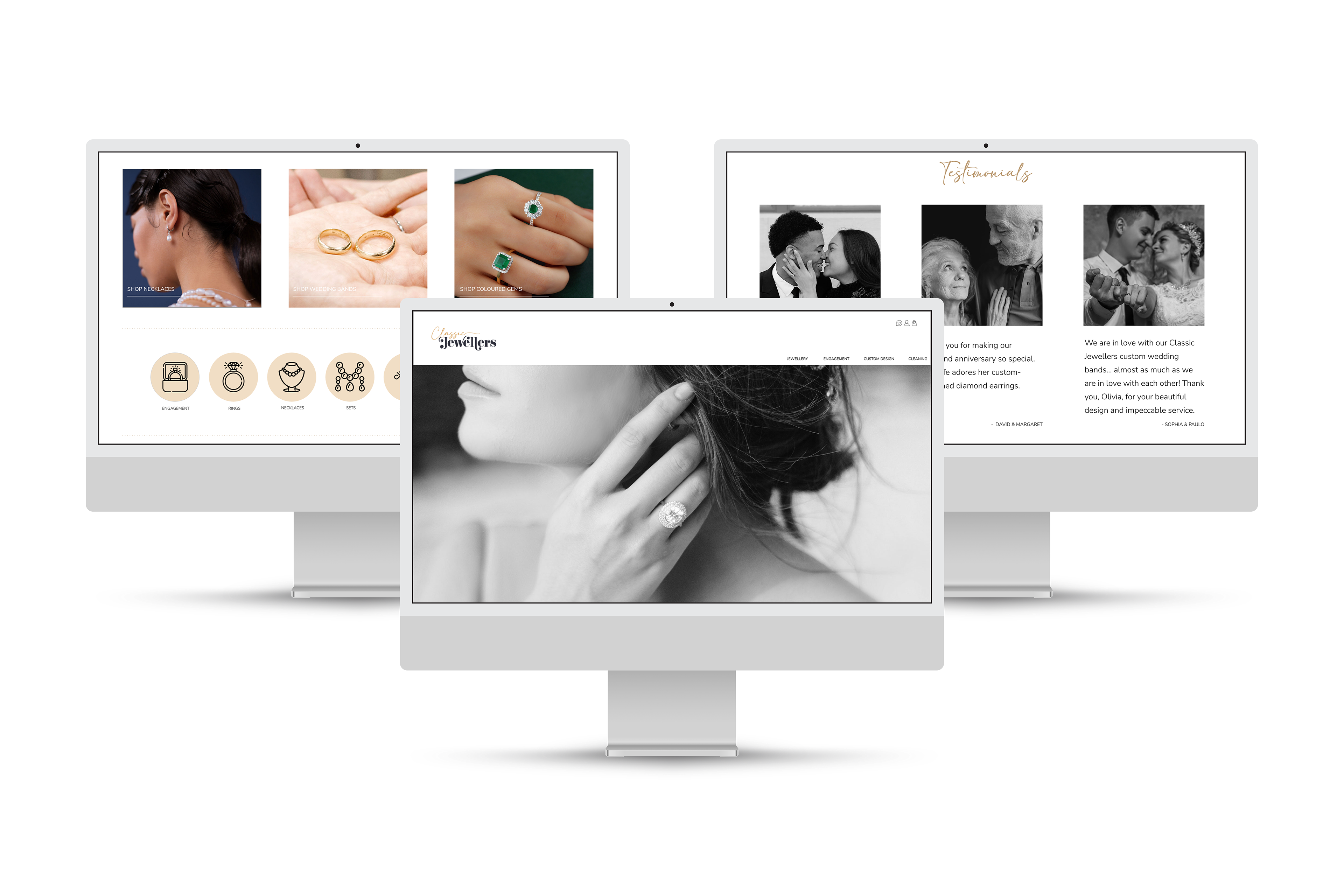 Classic Jewellers - UX/UI design