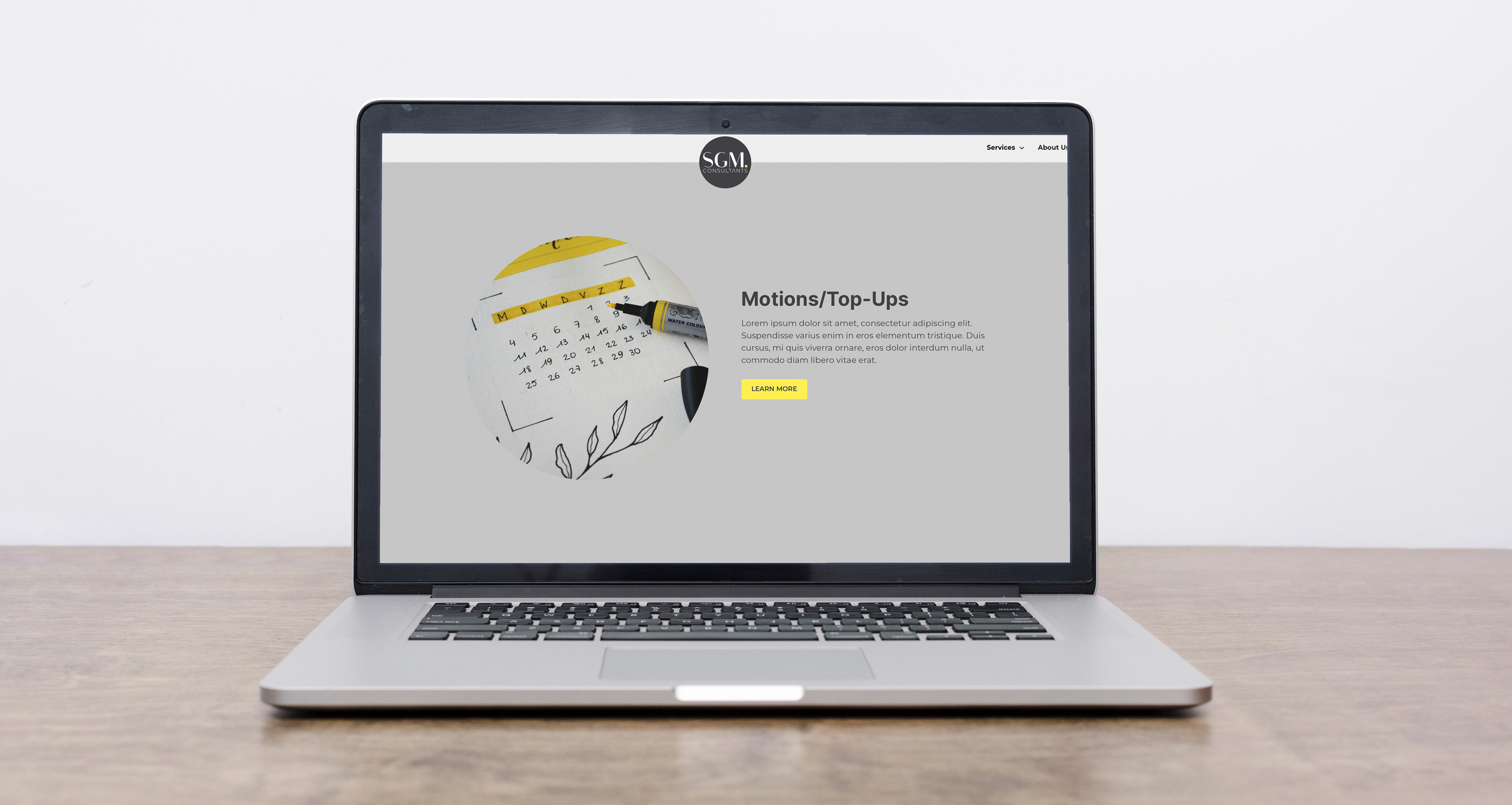 SGM Consultants - UX/UI design