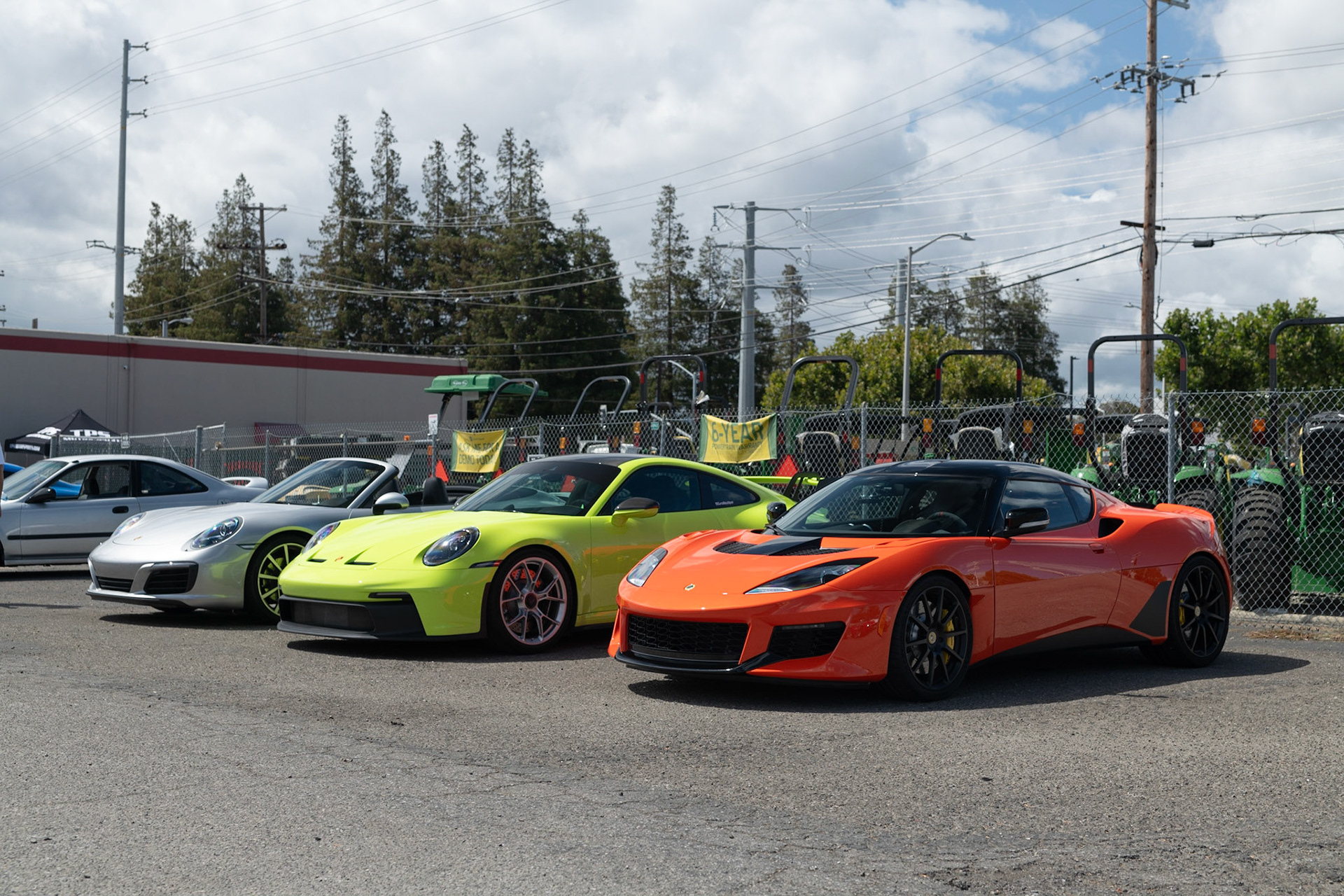 Porcshe 911, Porsche GT3, Lotus Evora GT