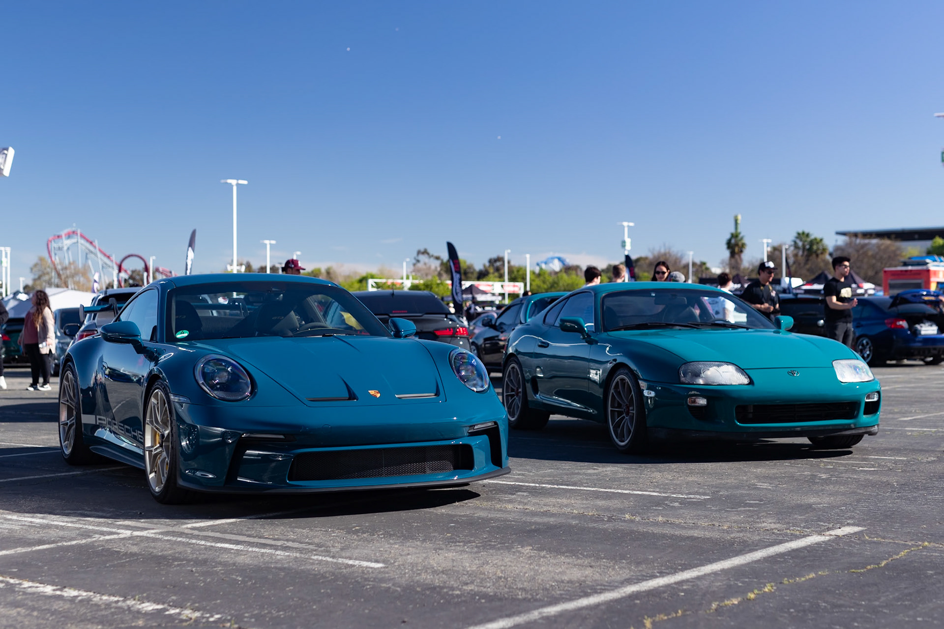 Porsche GT3, Toyota Supra