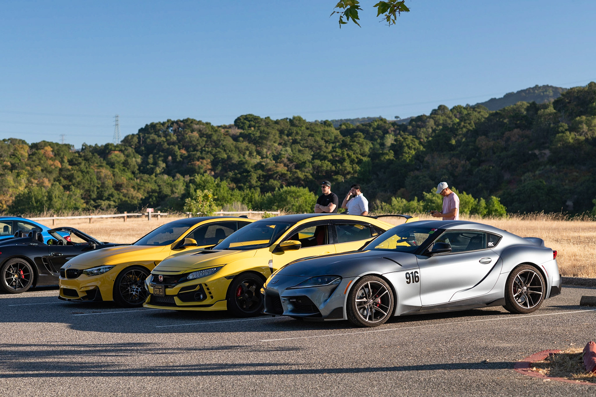Toyota GR Supra, Honda Civic Type R, BMW M4 Competition