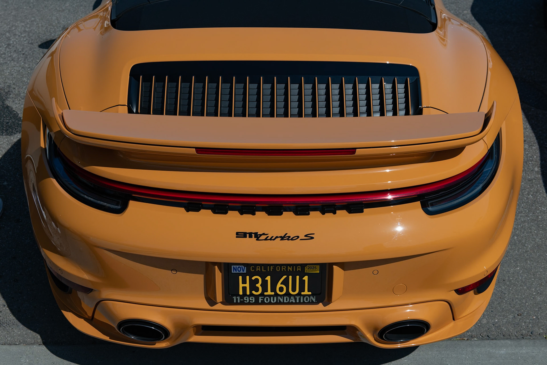 Porsche 992 Turbo S Cabriolet in Bahama Yellow