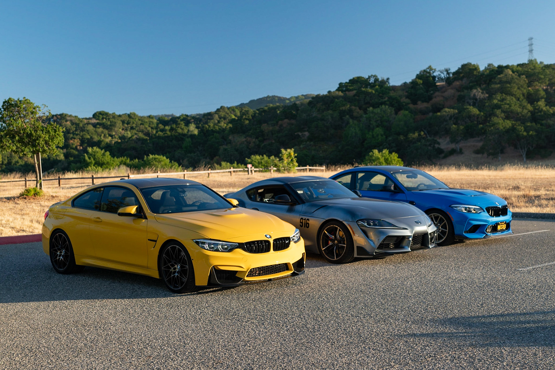BMW M4 Competition, Toyota GR Supra, BMW M2CS