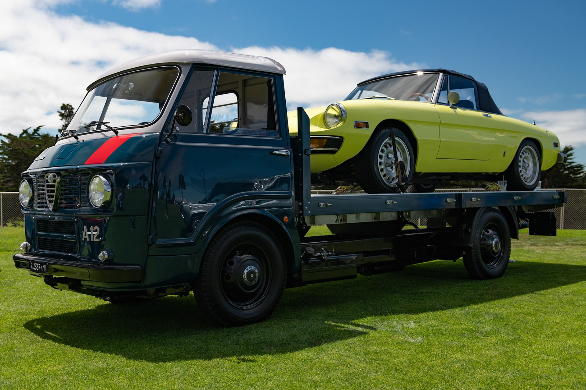Alfa Romeo Spider on Alfa Romeo A12 truck