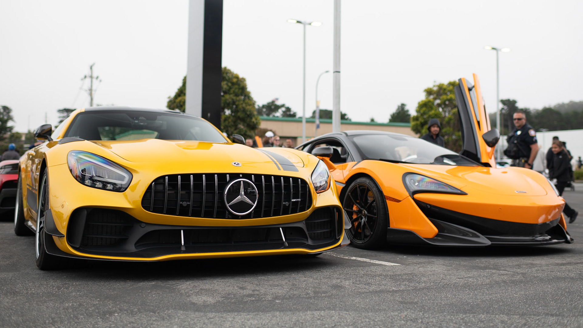 AMG GT and McLaren